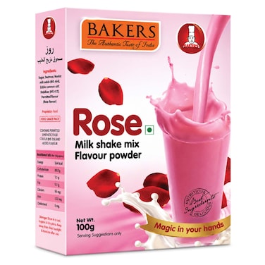 Bakers Milk Shake Powder Rose 100g