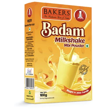 Bakers Milk Shake Powder Badam 100g