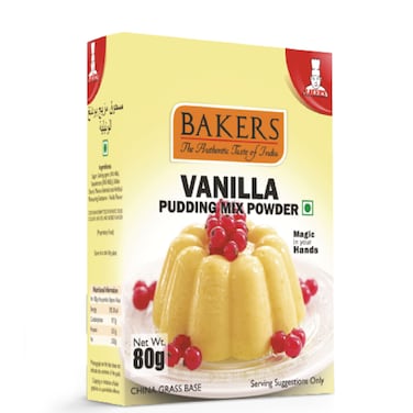 Bakers Pudding Mix Vanilla 80g