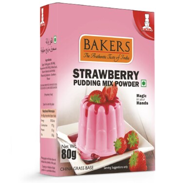 Bakers Pudding Mix Strawberry 80g