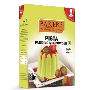 Bakers Pudding Mix Pista 80g