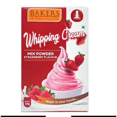 Bakers Whipping Cream Powder Strawberry 50g