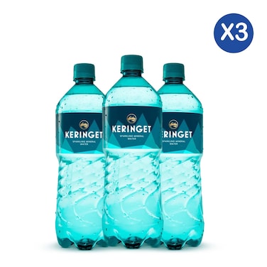 Keringet Sparkling Water 1l x3