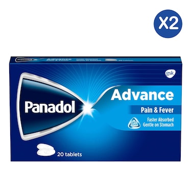 Panadol Advance 20 Tablets x2