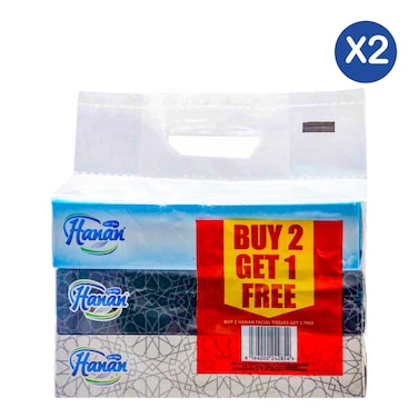 Hanan Facial Tissues 80 Pieces 2+1 x2