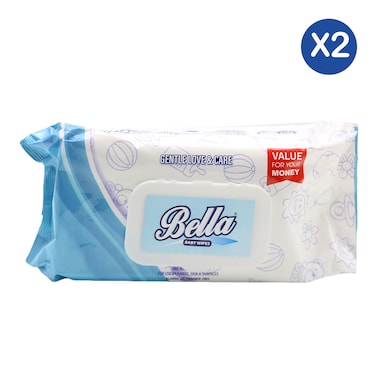 Bella Wipes 80 Pieces x2