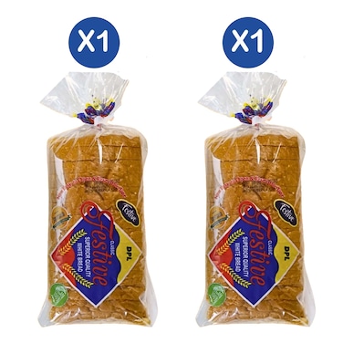Festive White Bread 400g x2