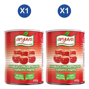 Aryuva Double Concentrated Tomato Paste 400g x 2