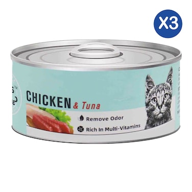 Ting Time Chicken &amp; Tuna Cat Food 95g x3