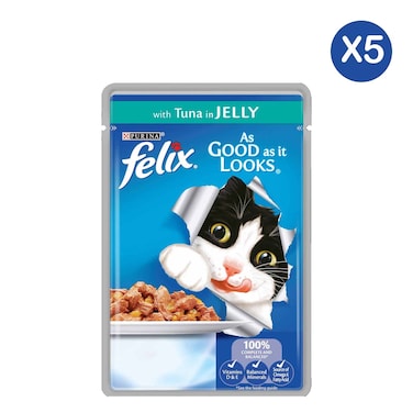 Felix Tuna Cat Food 85g x5