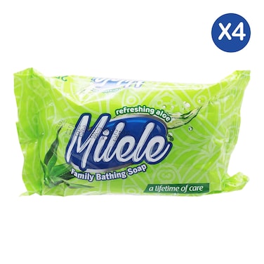 Milele Refreshing Aloe Bathing Soap 250g X4