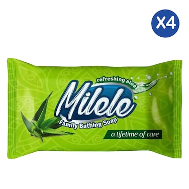 Milele Refreshing Aloe Bathing Soap 125g X4