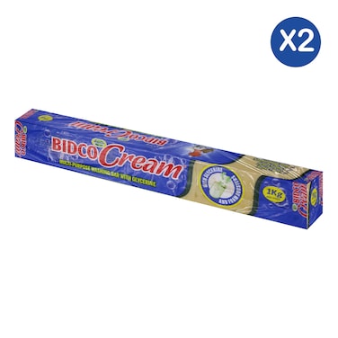 Bidco Cream Laundry Bar Soap 1kg X2