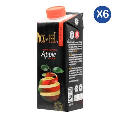 Pick N Peel Apple Juice 250ml x6