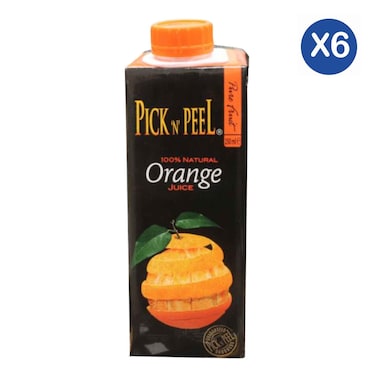Pick N Peel Orange Juice 250ml x6