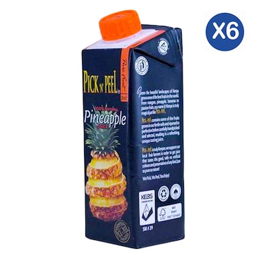 Pick N Peel Pineapple Juice 250ml x6