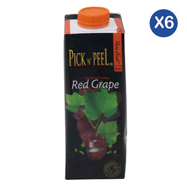 Pick N Peel Red Grape Juice 250ml x6
