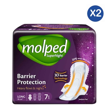Molped  Super Night Pads 7pcs x2