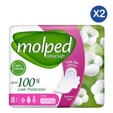 Molped  Ultrasoft  Pads 8pcs x2