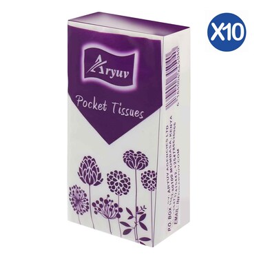 Aryuv Pocket Tissues 10pcs x10