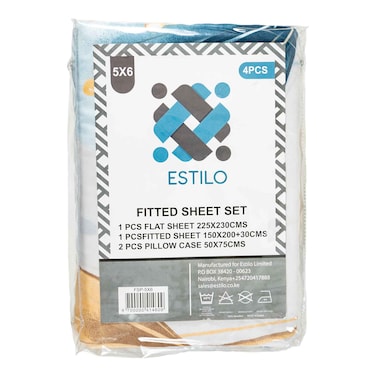 Estilo Fitted Bedsheet Set 4pcs 5x6