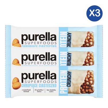 Purella Protein Cookie Bar 45g x 3