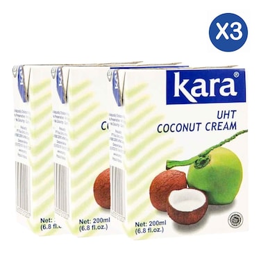 Kara Uht Coconut Cream 24% 200ml x 3