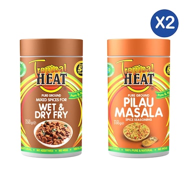 Tropical Heat Pilau Masala + Mixed Spices 100g Bundle