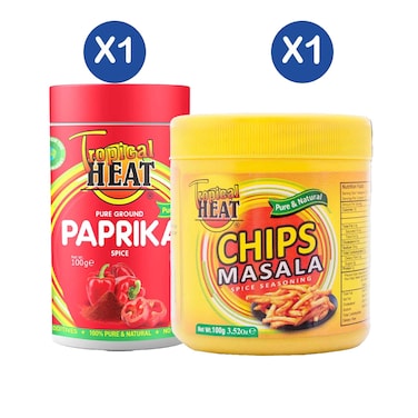 Tropical Heat Paprika + Chips Masala 100g Bundle