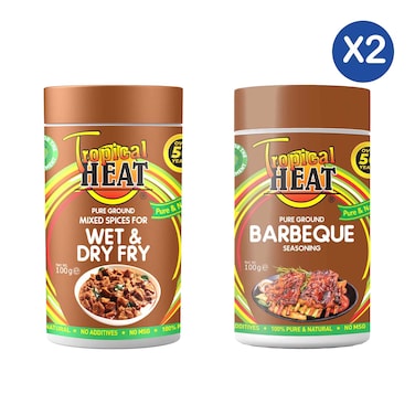 Tropical Heat Mixed Spices + Barbecue Seasoning Bundle