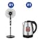 Sanford Stand Fan + Electric Kettle Bundle