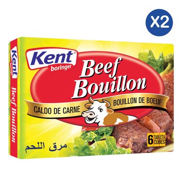 Kent Beef Bouillon Cubes 10g x6 Pack x2