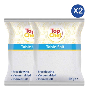 Kamili&rsquo;s Top Chef Iodized Table Salt 500g x2