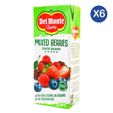 Del Monte Mixed Berry Juice 250ml x6