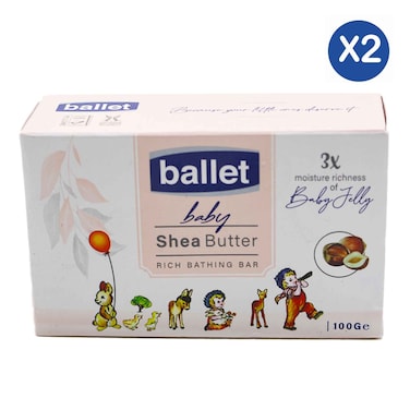 Ballet Soap Shea Butter 100g x2