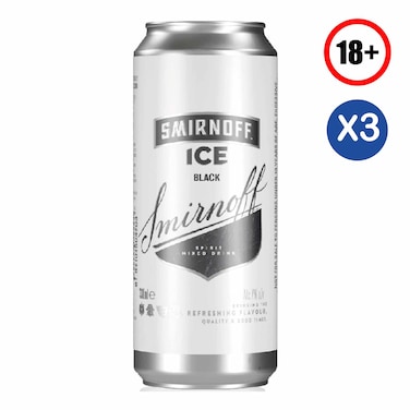 Smirnoff Ice Black 330ml &times;3