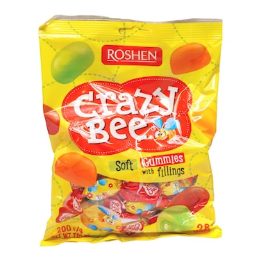 Roshen Crazy Bee Soft Gummies with Fillings 200g