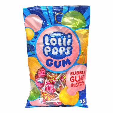 Roshen Lollipops Gum Fruit Mix with Bubble Gum 920g