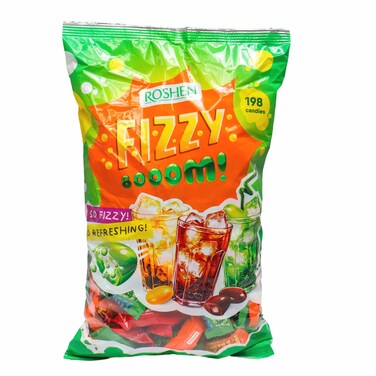 Roshen Fizzy Boom Hard Candies with Fizzy Filling 1kg