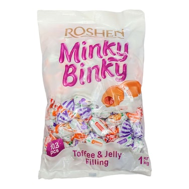 Roshen Minky Binky Toffee with Jelly Filling 1kg