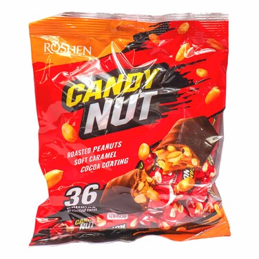 Roshen Candy Nut Soft Caramel with Roasted Peanuts 500g