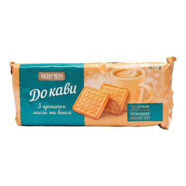 Roshen Coffee Biscuits Butter Vanilla 185g