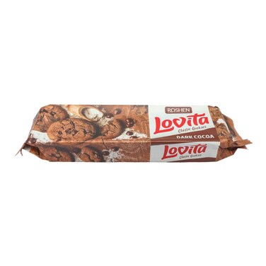 Roshen Lovita Cookies Dark Cocoa 150g