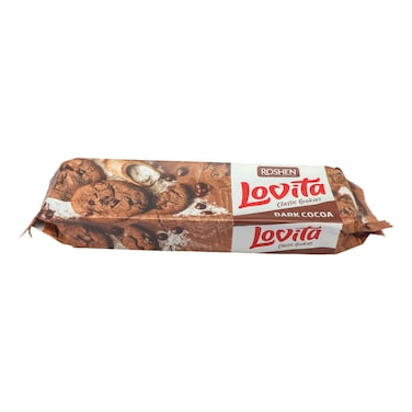 Roshen Lovita Dark Cocoa Cookies 150g