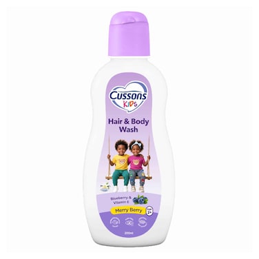 Cussons Kids Hair &amp; Body Wash Merry Berry 200ml