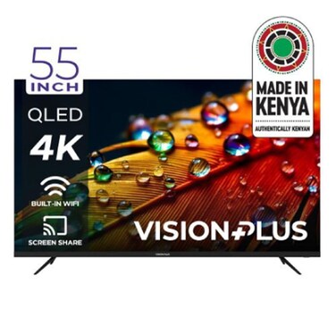 Vision Plus 55 Inch QLED 4K UHD 60Hz VIDAA Smart TV Black VP8855QV