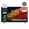 Vision Plus 55 Inch QLED 4K UHD 60Hz VIDAA Smart TV Black VP8855QV