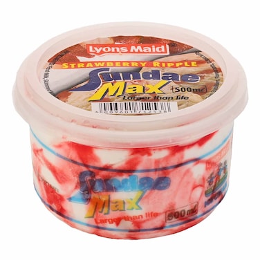 Lyons Maid Strawberry Ripple Ice Cream 500Ml