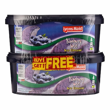 Lyons Maid Ice Cream Blueberry Swirl Pack 1l