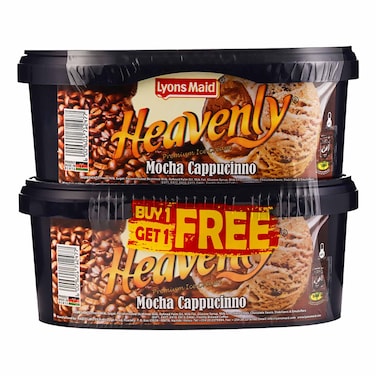 Lyons Maid Heavenly Mocha Cappucinio Ice Cream 1L Value  Pack